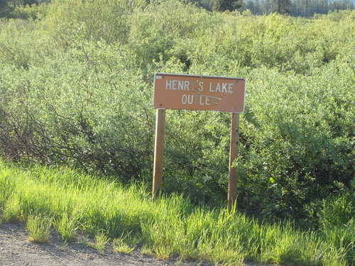 GDMBR: Some letters missing, Henry's Lake Outlet.